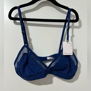 Anemone Navy Blue Bralette